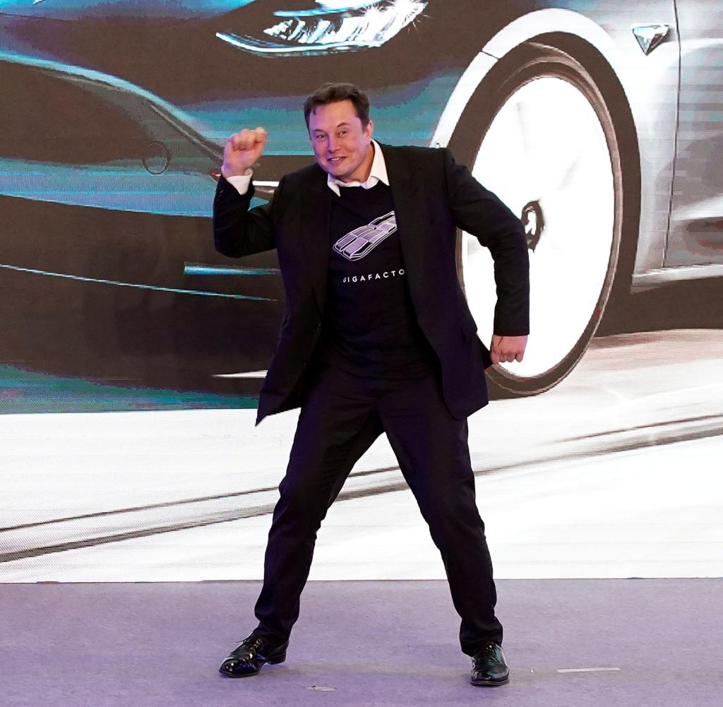 Derzeit geht es ihm sehr gut: Elon Musk (hier während einer Präsentation im Januar)