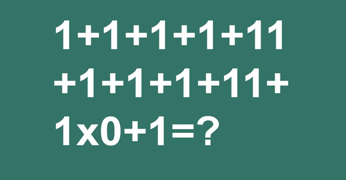 Mathe-Puzzle: Fast jeder scheitert an einer einfachen Aufgabe.  Sie auch?  - Mann