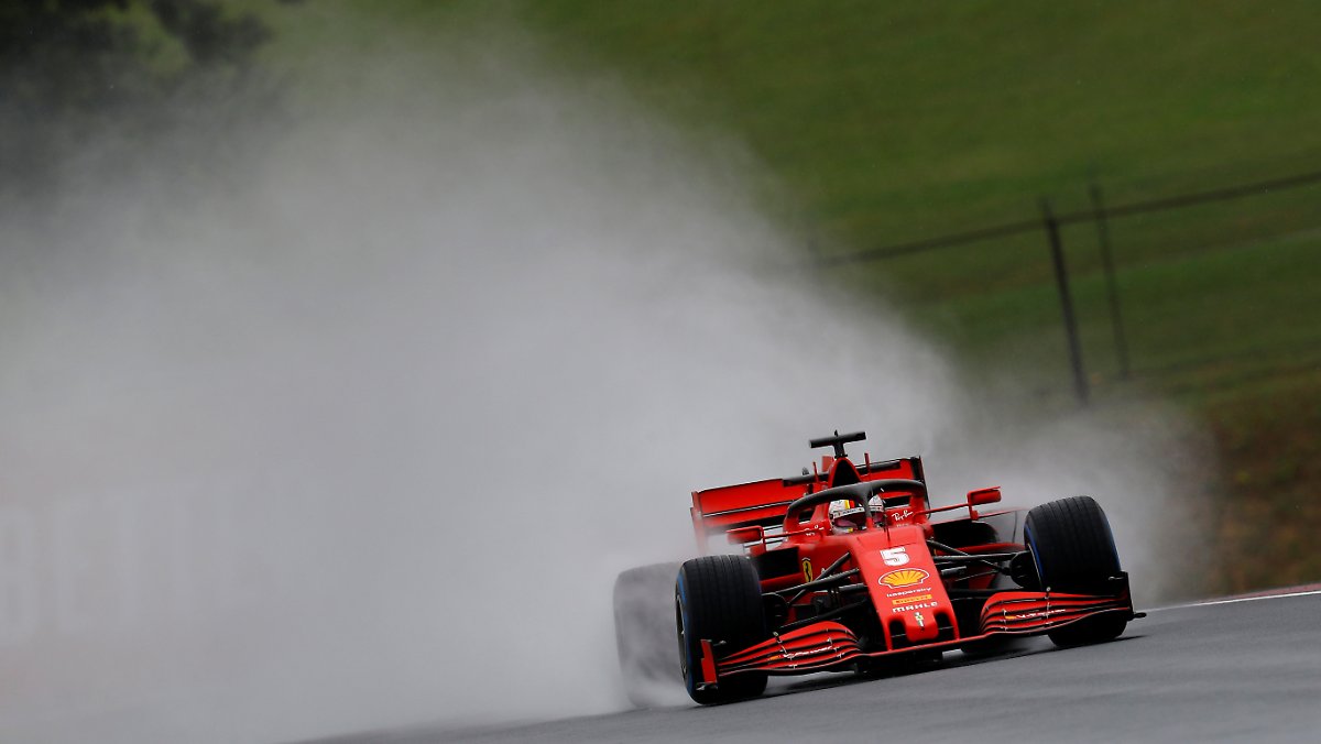 Hamilton unterbricht das Training: Vettel zeigt seine Klasse im Regenchaos