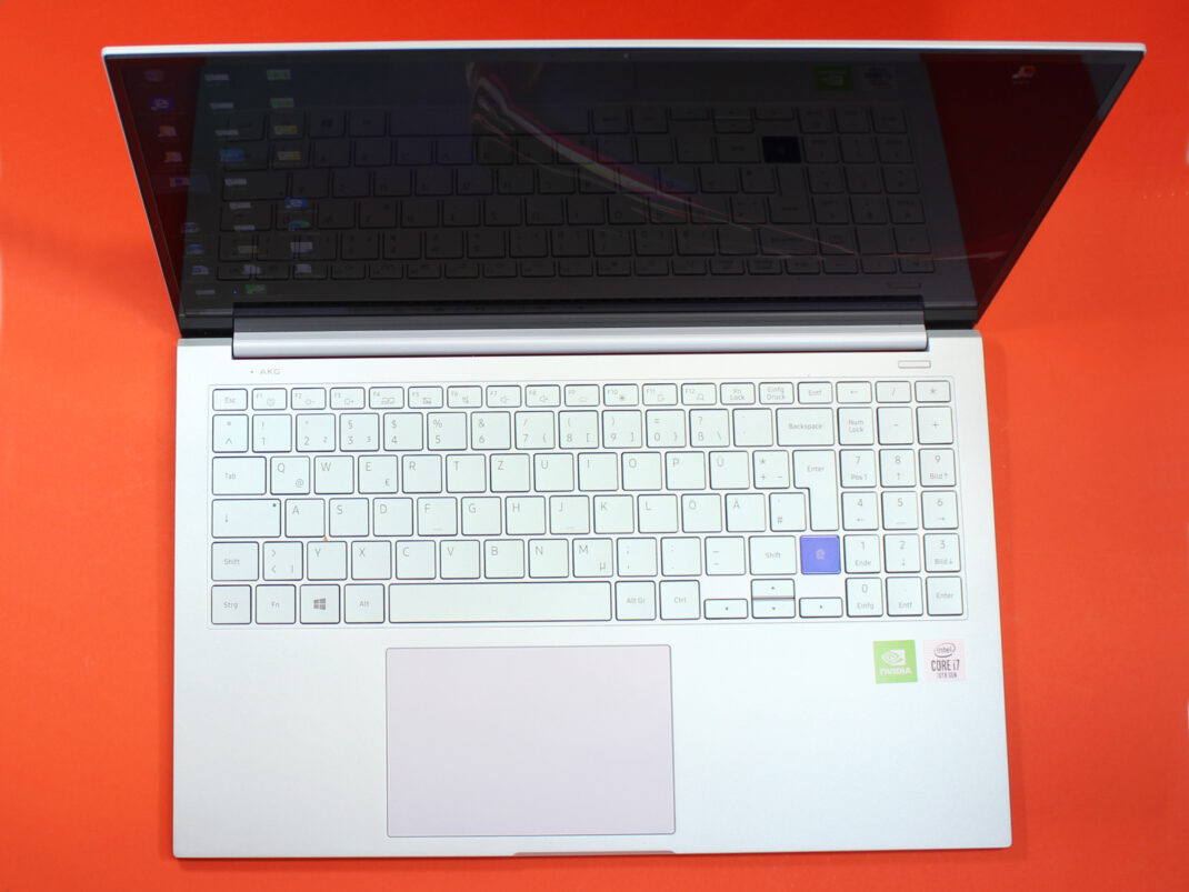 Tastatur des Samsung Galaxy Book Flex
