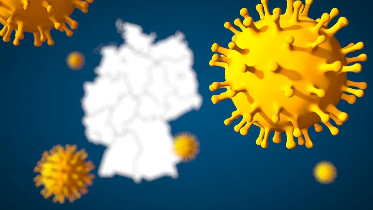 Corona-Grafik: 1.445 neue Corona-Infektionen in Deutschland