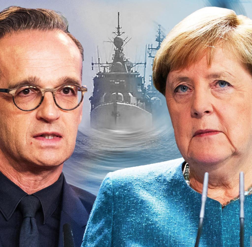 Bundeskanzlerin Merkel und ihr Außenminister Heiko Maas stehen vor einer Reihe von Konflikten