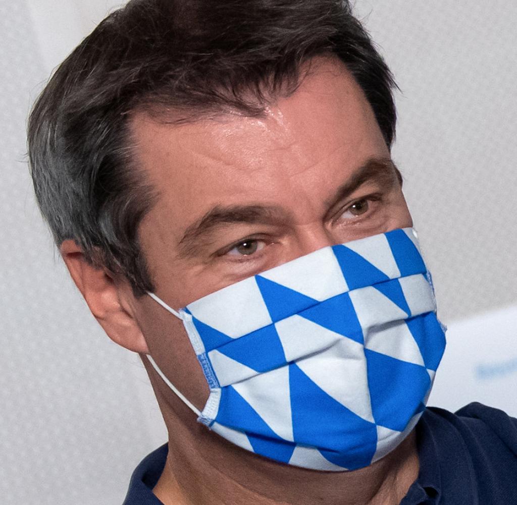 Grippeimpfung durch Ihren eigenen Gesundheitsminister: eine typische Selbstdarstellung von Markus Söder (CSU)