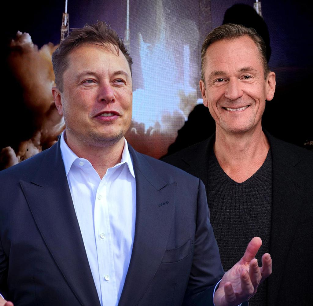 In Berlin getroffen: Tesla-Chef Elon Musk und Axel Springer-CEO Mathias Döpfner (r.)