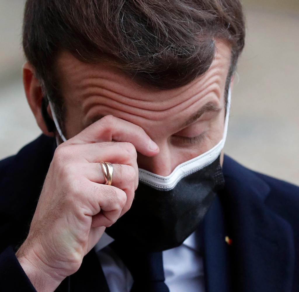 Der französische Präsident Emmanuel Macron isolierte sich nach seiner Koronainfektion im Jagdschloss La Lanterne in Versailles