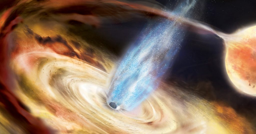 Wissenschaftler erfassen die Explosion des Schwarzen Lochs