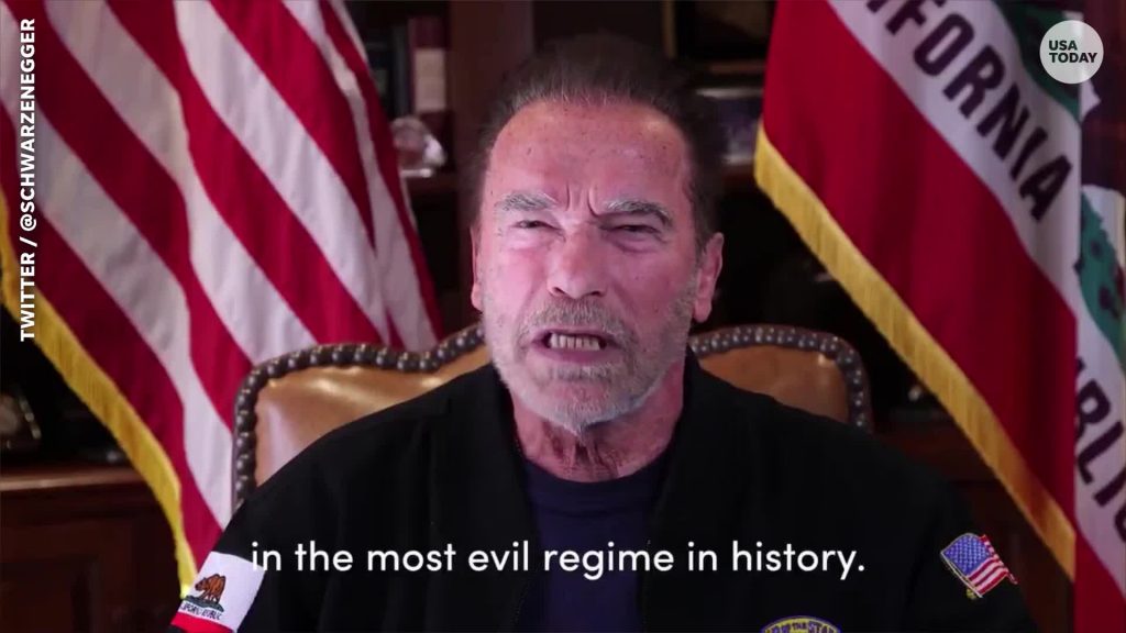 Arnold Schwarzenegger nennt Trump den "schlechtesten Präsidenten aller Zeiten" in einem mächtigen Video-Verweis