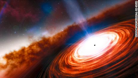Der älteste supermassive Quasar und das Schwarze Loch, die im fernen Universum entdeckt wurden