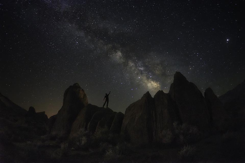 Die Milchstraße von Lone Pine, Kalifornien, USA. 