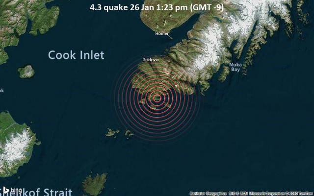 4.3 Erdbeben 26. Januar 13:23 (GMT -9)