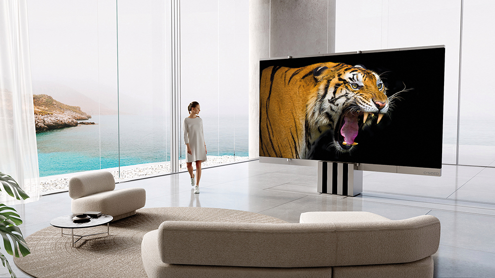 The C Seed M1 folding MicroLED TV