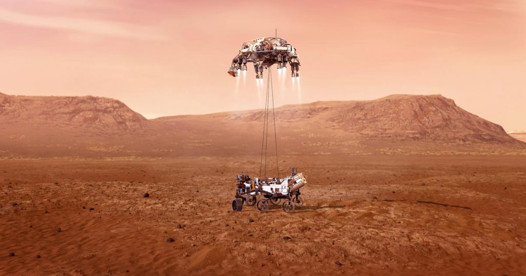 Landung auf dem Mars: Die NASA feiert die erfolgreiche Ankunft des Perseverance Rovers