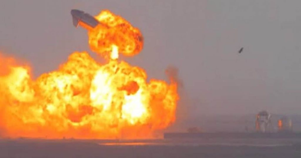 SpaceX Starship Prototyp Rakete nagelt eine Landung ... dann explodiert