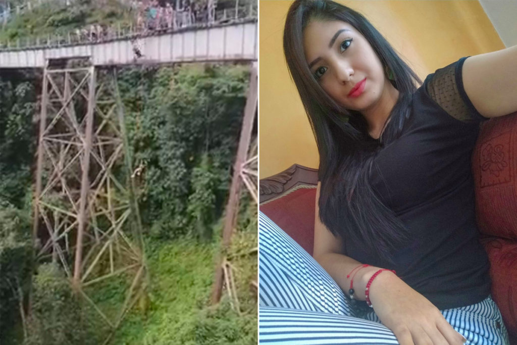 Frau taucht bei tragischem Bungee-Absturz 50 Meter in den Tod