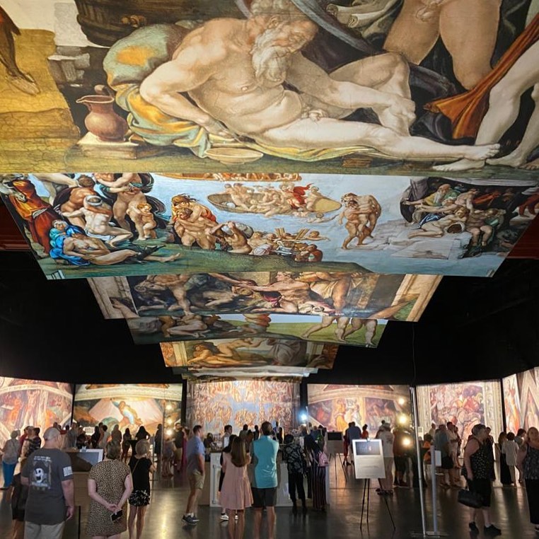 "Sixtinische Kapelle von Michelangelo: die Ausstellung." Foto mit freundlicher Genehmigung von See Global Entertainment. 