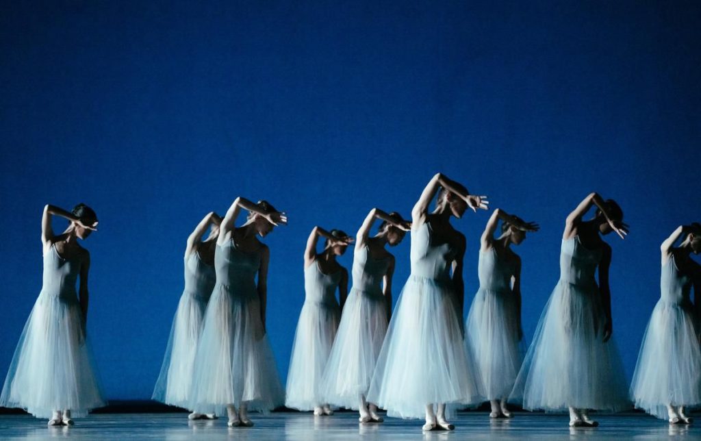 Artists of the National Ballet of Canada in George Balanchine’s “Serenade.”