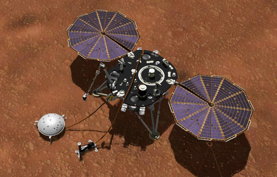 Der Mars-InSight-Lander der NASA.  - Kredit: NASA / JPL
