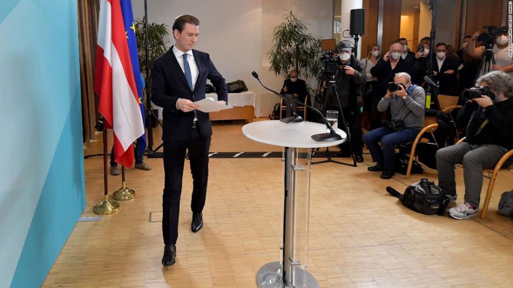 Sebastian Kurz, ehemaliger österreichischer Bundeskanzler, sagt, er gebe die Politik auf