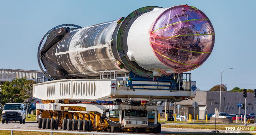 SpaceX wandelt den Falcon Heavy-Kern in den Falcon 9-Booster um