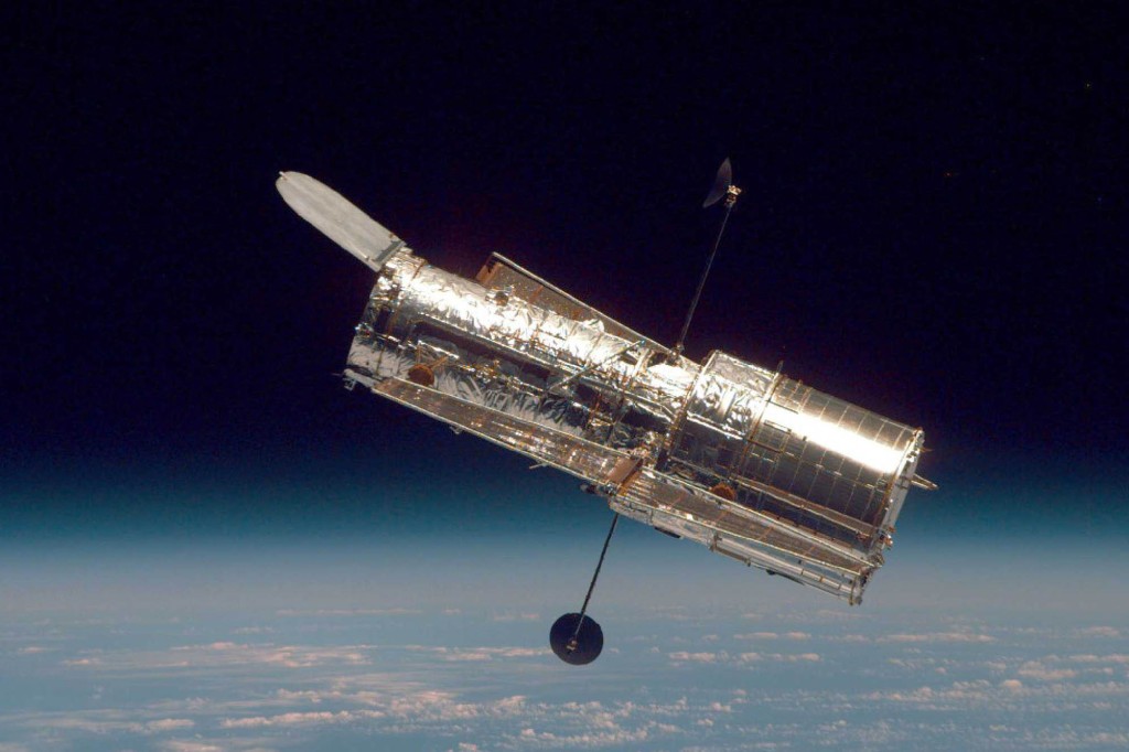 Das Hubble-Weltraumteleskop.
