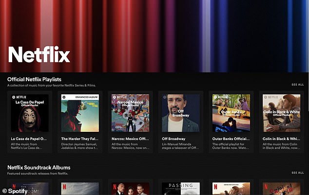 Netflix hat sich mit Spotify zusammengetan, um einen neuen Hub zu eröffnen, in dem Fans Musik hinter ihren Lieblingssendungen hören können