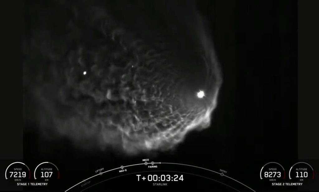 Höhepunkte des spektakulären Starlink-Nachtstarts von SpaceX