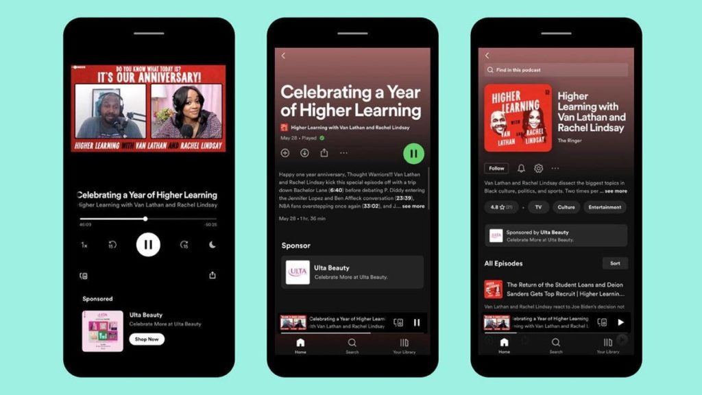 Spotify macht es unmöglich, Podcast-Werbung zu ignorieren, indem sie in die App eingefügt wird