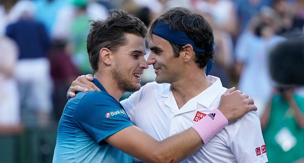 Dominic Thiem erleidet den schlimmsten Sturz, als Roger Federer seine Position in der neuesten ATP-Rangliste verbessert