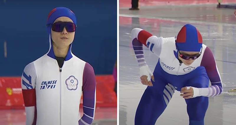 Taiwanesischer Olympia-Eisschnellläufer von Kritikern bedrängt, weil er chinesische Mannschaftskleidung trägt