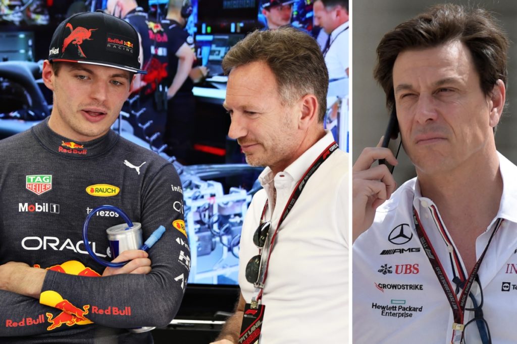 Mercedes-Chef Wolff macht sich über das Red-Bull-Trio Verstappen, Horner und Marko lustig und sagt, er arbeite lieber alleine als mit ihnen