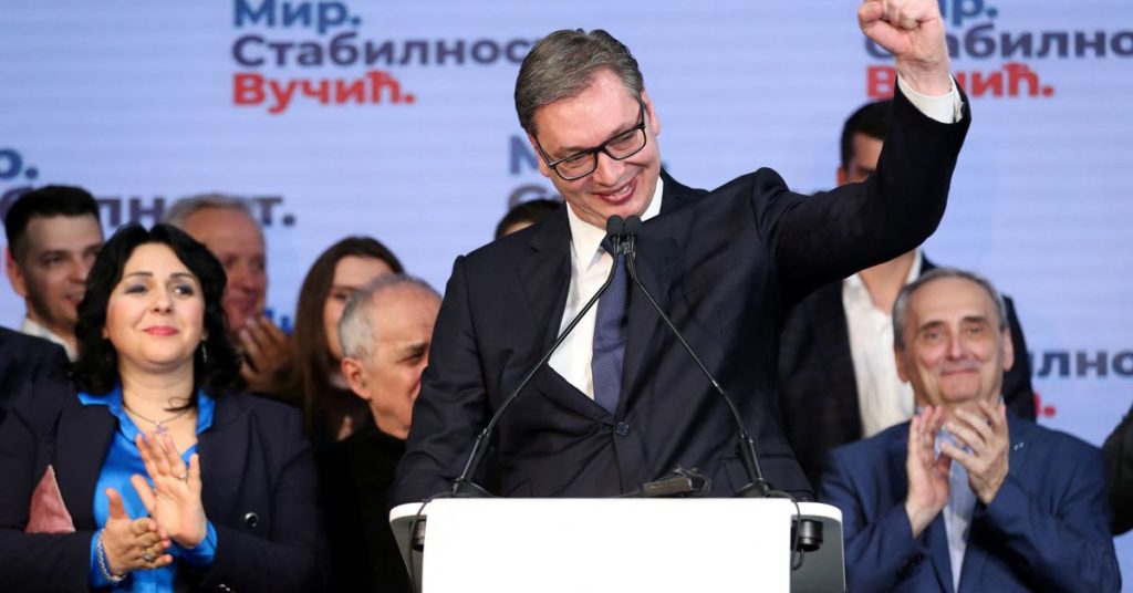 Serbiens amtierender Präsident Vucic steht vor einer zweiten Amtszeit