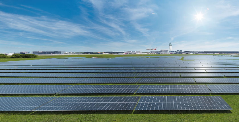 Flughafen Wien stellt Österreichs größtes Solarkraftwerk fertig
