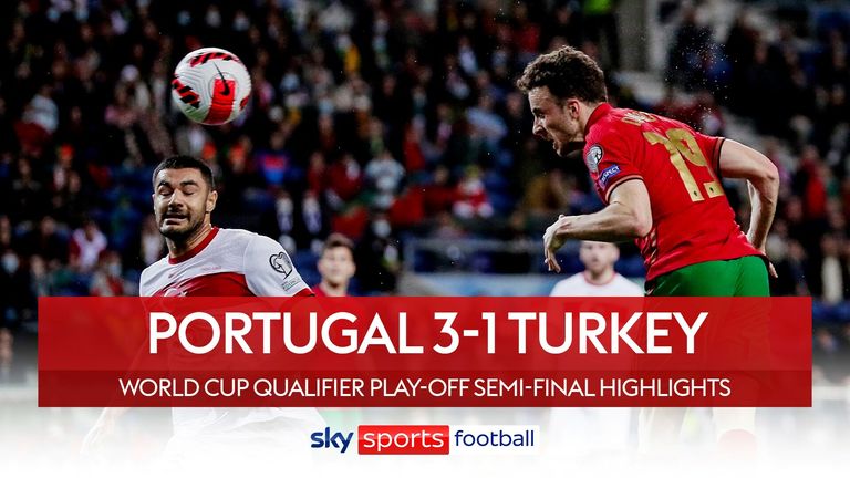 Highlights aus dem WM-Qualifikationsspiel zwischen Portugal und der Türkei.