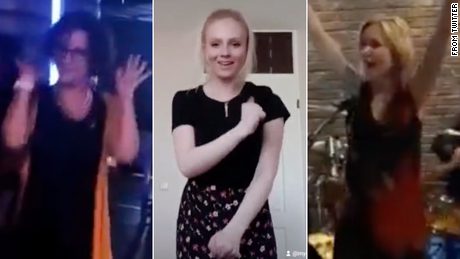 Frauen haben Videos in den sozialen Medien gepostet, um ihre Unterstützung für den finnischen Ministerpräsidenten zu zeigen.