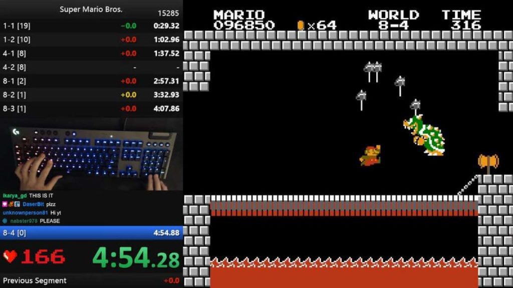 Neuer Weltrekord Super Mario Bros.  halbe Sekunde von Perfect Run
