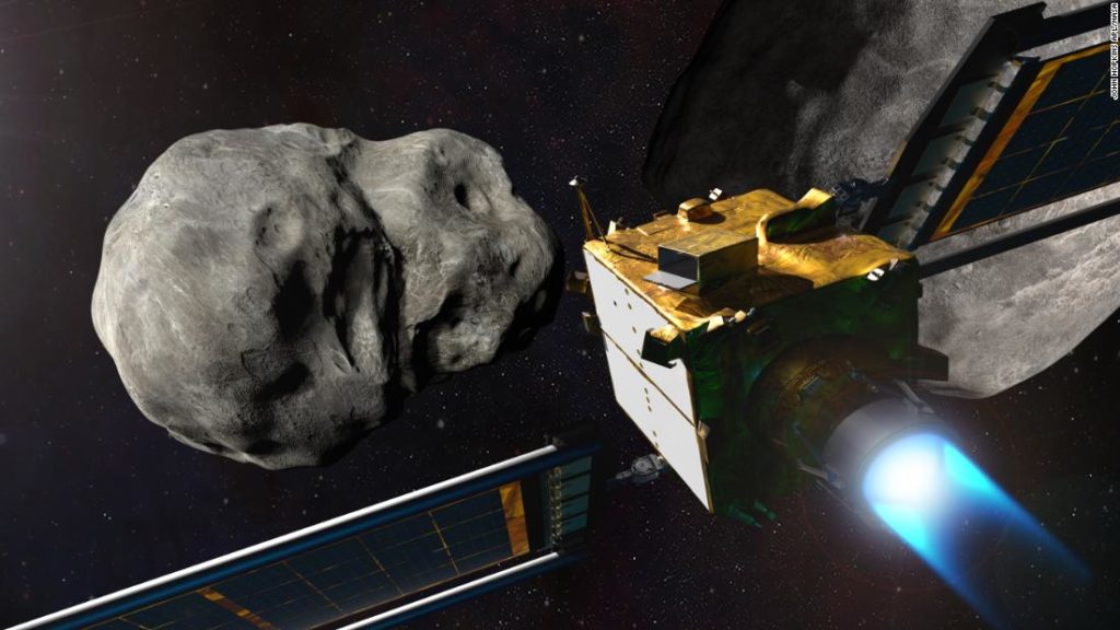 Die DART-Mission steht kurz vor der Kollision mit einem Asteroiden