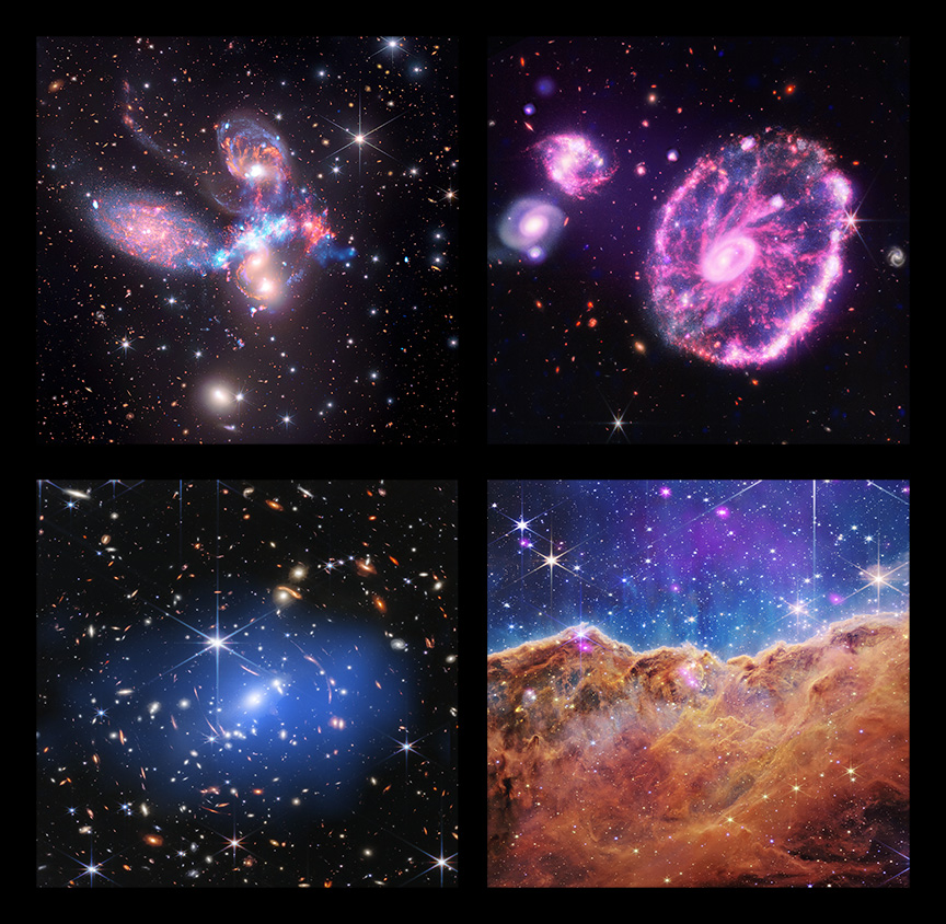 Chandras Röntgendaten geben neue Einblicke in Webb-Bilder