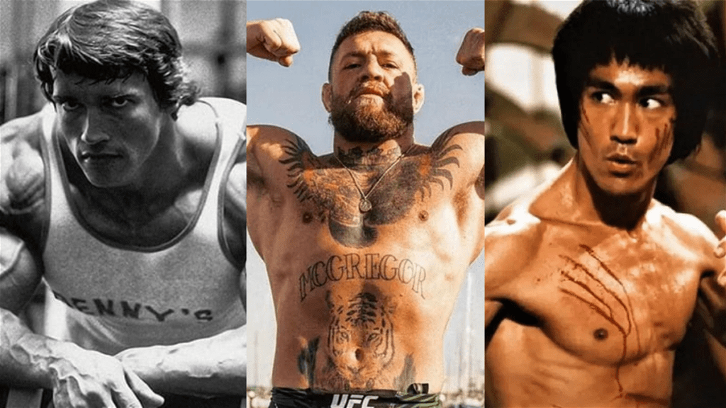 Conor McGregor, langjähriger Fan von Bruce Lee und Arnold Schwarzenegger, deutet an, dass er ihr „verrücktes irisches Baby“ ist