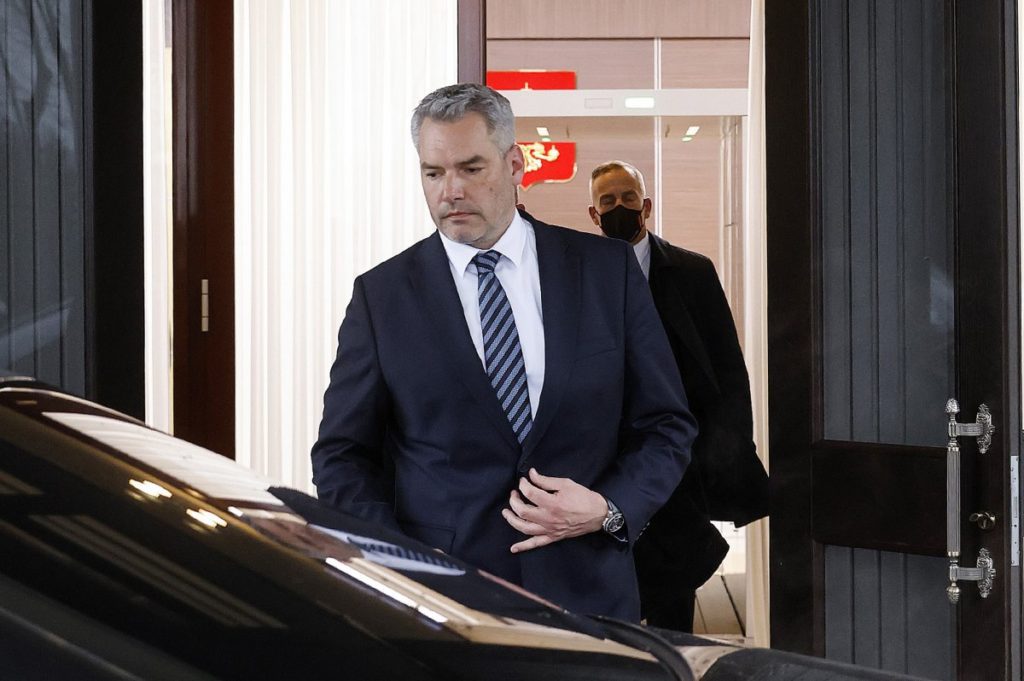 Der österreichische Bundeskanzler Karl Nehammer hat ein „schwieriges“ Treffen mit Putin