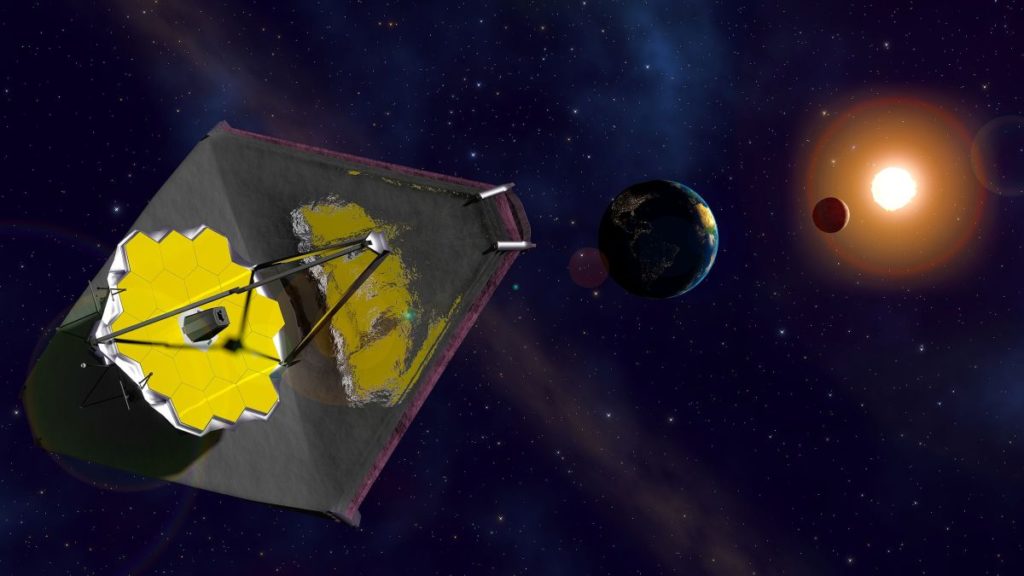 The James Webb Space Telescope is protect from the sun