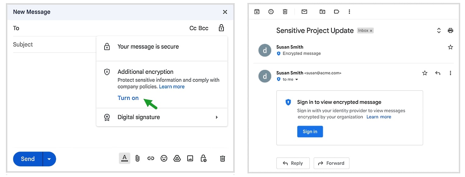 Gmail E2EE-Betaversion