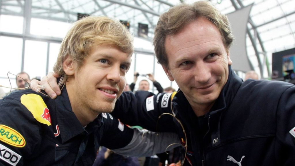 Christian Horner scherzt, dass Sebastian Vettel 30 Minuten brauchte, um allein über die Formationsrunde zu sprechen