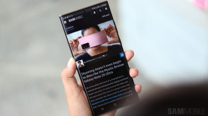 Die Samsung Galaxy Note 20-Serie erhält das Sicherheitsupdate vom Dezember 2022 in den USA