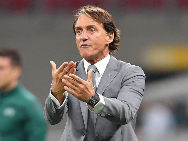 Italiens Trainer Roberto Mancini am 23. September 2022